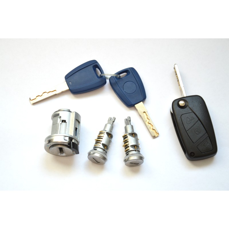 Kit de cilindro de cerradura antirrobo para puertas compatible con Peugeot Bipper, Nemo, Qubo y Fiorino 4162DE