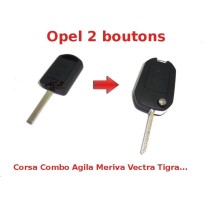 Kit de transformação de chave OPEL 2 botões Vectra Astra Zafira Agila Corsa Omega Combo Meriva Tigra