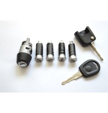 Steering lock kit, ignition switch and door lock cylinder compatible with VW TRANSPORTER T4 MK IV 701837205