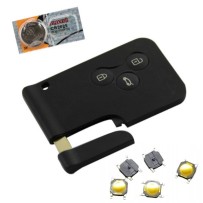 Kit de reparação de cartão-chave compatível com Renault Megane 2 Scenic 2 com bateria C...