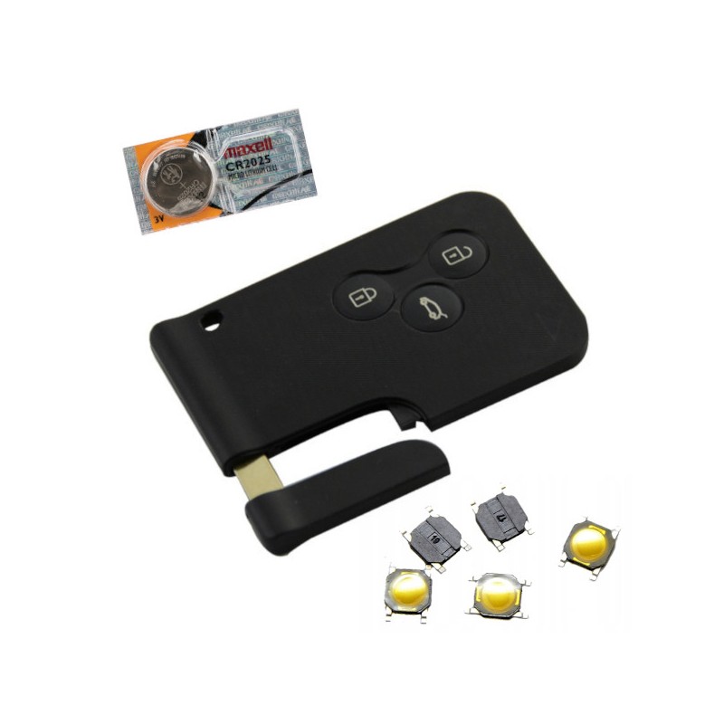 Card repair kit compatible Renault Megane 2 Scenic 2 CR2025 switch battery