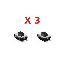 Set van 3 drukknoppen voor Peugeot 207 307 407 308 607 806 807C1 C2 C3 C4 Picasso C5 C6 C8