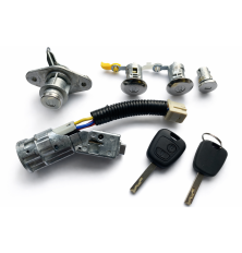 kit Neiman antivol de direction barillet porte compatible Citroen C1 Peugeot 107 Aygo 4162FK 1608746380