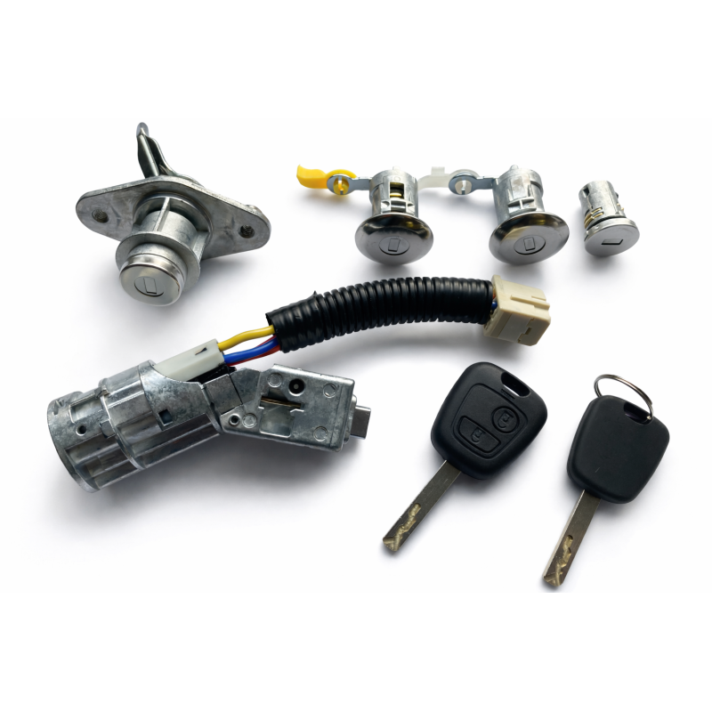 kit Neiman antivol de direction barillet porte compatible Citroen C1 Peugeot 107 Aygo 4162FK 1608746380