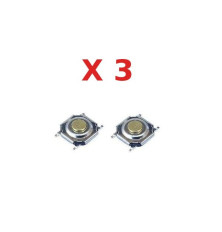 Set of 3 push buttons for Renault Mercedes Hyundai Jaguar Toyota VW