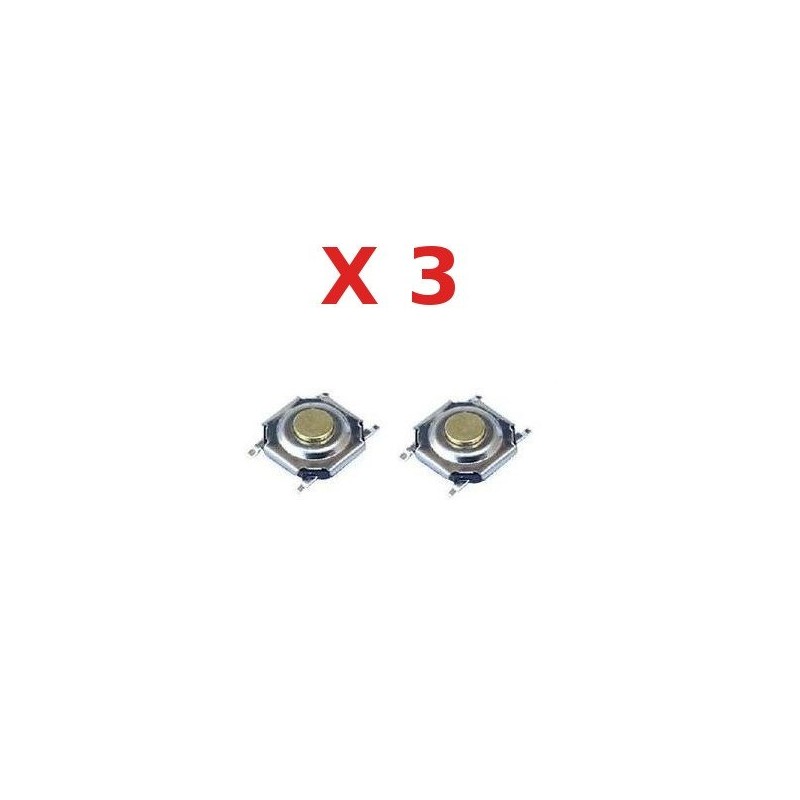 Conjunto de 3 botões de pressão para Renault , Mercedes, Hyundai, Jaguar, Toyota e VW.