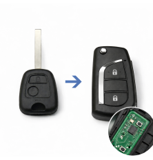 Télécommande avec circuit compatible C1 107 AYGO 89071-0H010 6554JY 1608508080