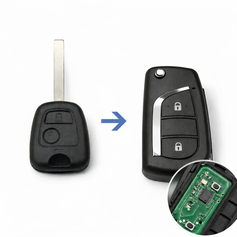 Télécommande avec circuit compatible C1 107 AYGO 89071-0H010 6554JY 1608508080