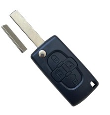 Télécommande clé émetteur compatible Citroen C8 6490Z5 6490Z4 4 boutons