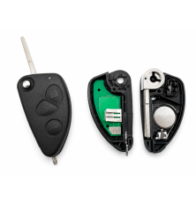 Télécommande avec circuit compatible Alfa Romeo 147 156 166 GT 71717882
