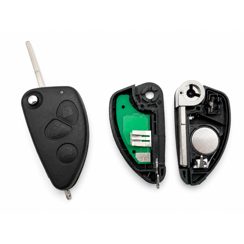 Télécommande avec circuit compatible Alfa Romeo 147 156 166 GT 71717882