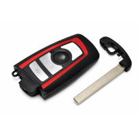 Chaveiro com circuito para BMW Série F 868MHz CAS4 FEM vermelho ACS