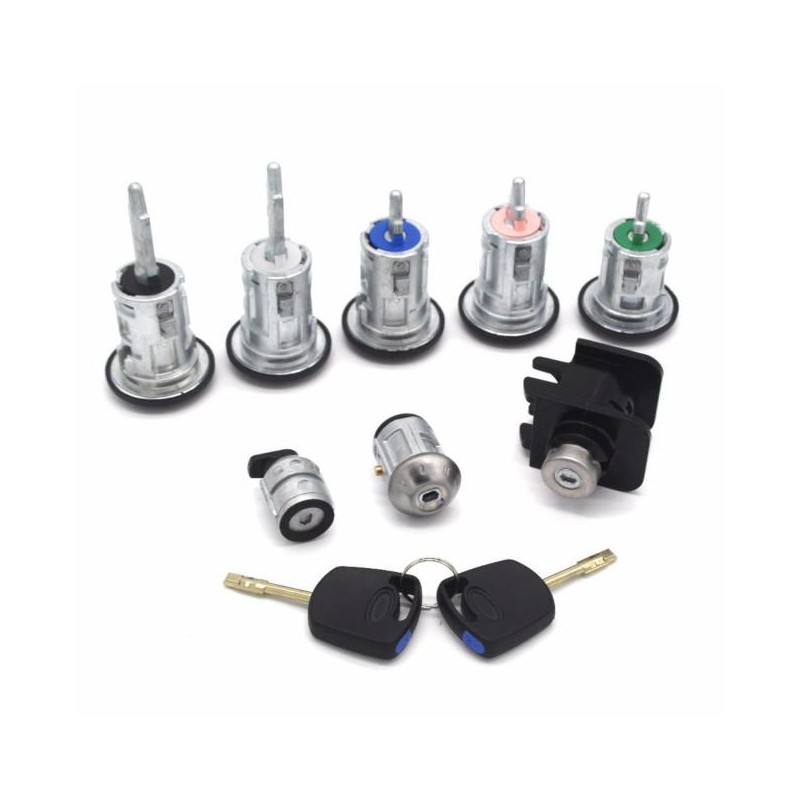 Contactslotcilinderset + 2 sleutels voor Ford Transit 2002-2007 Contactslotcilinderset + 2 sleutels voor Ford Transit 2002-2007