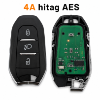 Controle remoto de chaveiro com circuito C3 3008 5008 98097814ZD 98097833ZD Pe...