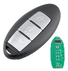 Mando a distancia Nissan de 3 botones para Qashqai, X-Trail, Pulsar, C13, AES