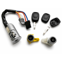 Kit de cilindro de cerradura de encendido, cerradura de dirección para Renault Kangoo 1...