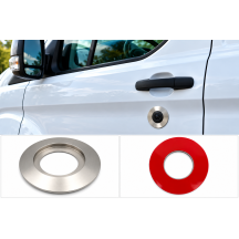 Beveiligingsring voor anti-inbraak slot Ford Transit MK6 MK7 en Transit Custom – Geborsteld aluminium