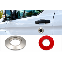 Anillo de protección cerradura anti-burto Ford Transit MK6 MK7 y Transit Custom – Aluminio cepillado
