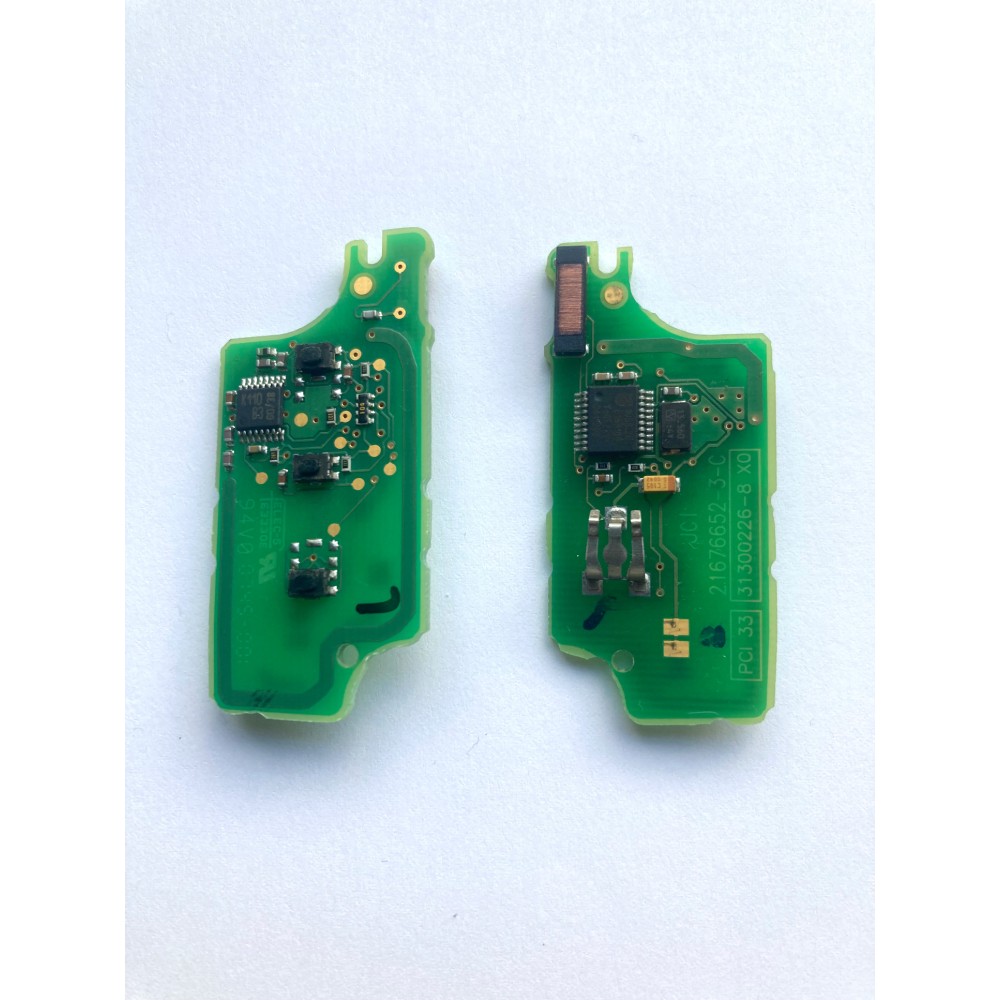Circuit PCB sleutel Peugeot Citroen 3 knoppen 216766523C 21676652-3-C 31300226-8XO Origineel