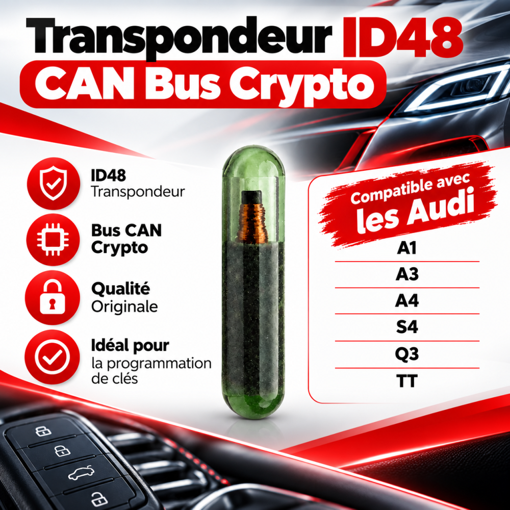 Transpondedor chip antiarranque ID48 CAN AUDI A1 A3 A4 TT TP25