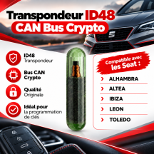 Transponder-Chip Anti-Diebstahl ID48 CAN Seat Altea Ibiza Leon Toledo A1 TP22