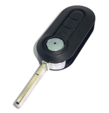 Plip remote control 3 buttons Fiat 500 black key shell