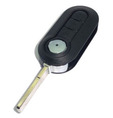 Télécommande plip 3 boutons Fiat 500 coque de clé noir