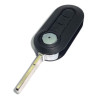 Télécommande plip 3 boutons Fiat 500 coque de clé noir