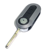 Fiat 500 3-button remote key fob with grey key shell