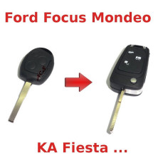 Kit de transformation de Télécommande, Clé Ford FIESTA FOCUS KA MONDEO C-MAX 3 boutons