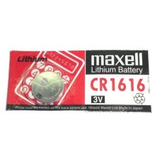 Bateria de lítio Maxell CR1616 para controle remoto e chave eletrônica. 