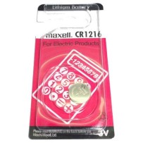 Pile Maxell CR1216 CR 1216 lithium pour télécommande, clé électronique 